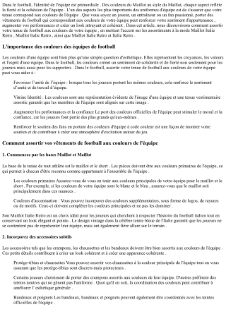 Vêtements de football pour les équipes de jeunes : acheter en gros Maillot Itali