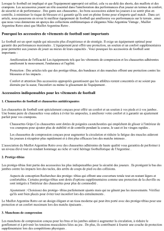 De la tête aux pieds : créer la tenue de football parfaite Maillot Argentine Ret