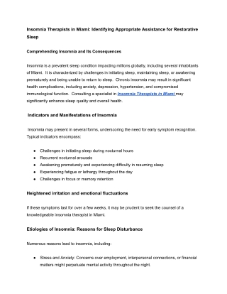 Insomnia Therapists in Miami (3)