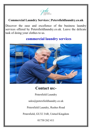Commercial Laundry Services  Petersfieldlaundry.co.uk