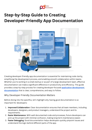 Step-by-Step Guide to Creating Developer-Friendly App Documentation