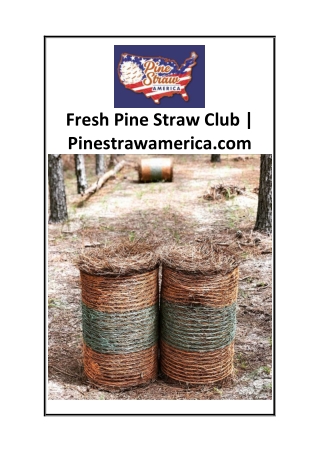 Fresh Pine Straw Club  Pinestrawamerica.com