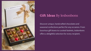 Gift Ideas By lesbonbons