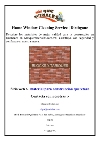 Material Para La Construcción Querétaro  Masquemateriales.com.mx