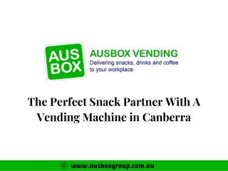 The Perfect Snack Partner With A Vending Machine in Canberra