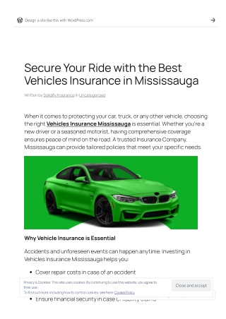 Secure Your Ride with the Best Vehicles Insurance in Mississauga
