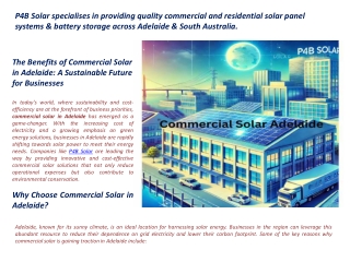 The Future of Energy Commercial Solar in Adelaide