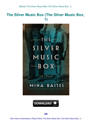 eBooks The Silver Music Box (The Silver Music Box  1)