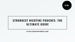 Strongest Nicotine Pouches The Ultimate Guide