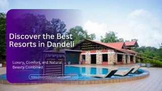 Discover the Best Resorts in Dandeli pdf