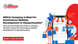 Which Company Is Best For eCommerce Website Development in Massachusetts