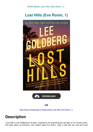 READ Books Lost Hills (Eve Ronin  1)