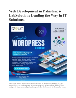 Innovative Solutions for Your Business | i-Lab Solution