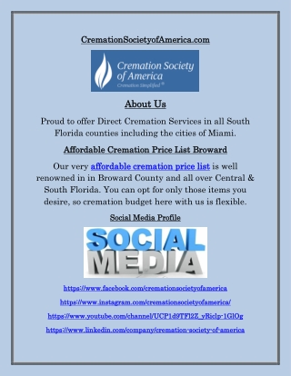 Affordable Cremation