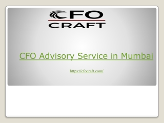 CFO advisory service in Mumbai.