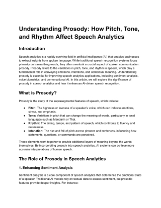 Understanding Prosody_ How Pitch, Tone, and Rhythm Affect Speech Analytics