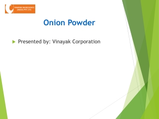 Vinayak Corporation – Onion Powder: Enhance Flavor and Support Health Naturally