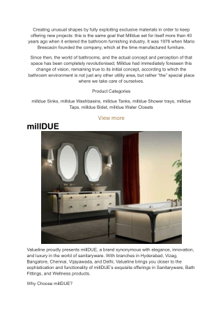 Mildue bathroom storage solutions in Hyderabad | Valueline