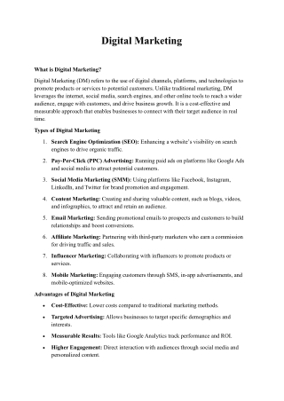 Digital Marketing