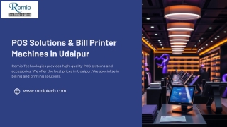 Best POS Solutions & Bill Printer Machines in Udaipur – Romio Technologies