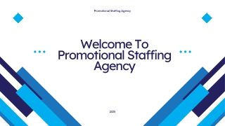 Expert Promotional Staff in London