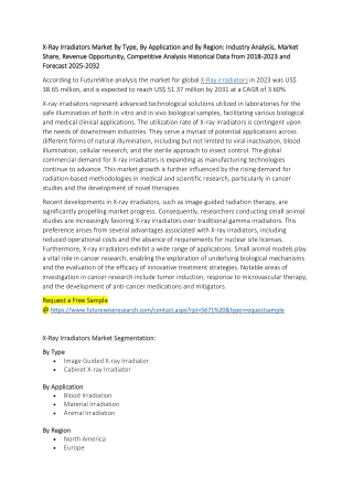 X-Ray Irradiators Market Size, Growth Trends & Forecast