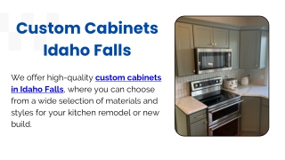 Custom Cabinets Idaho Falls