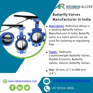 Butterfly Valves | Hydraulic Counterweight Butterfly Valves