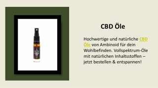 CBD Öle