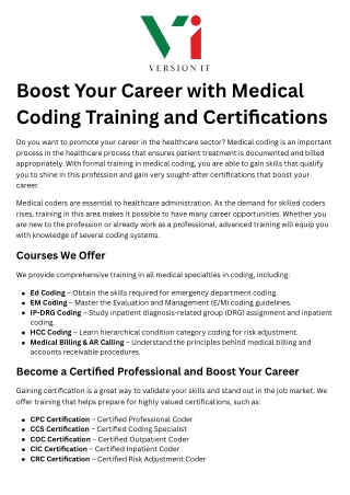 Medical Coding Training in Hyderabad | Medical Coding Trainer | Medical Coding