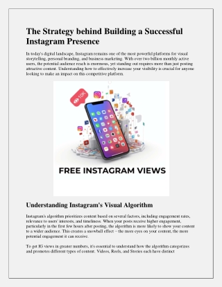 The Strategy behind Building a Successful Instagram Presence
