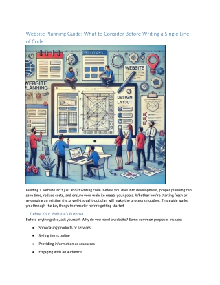 Website Planning Guide What to Consider Before Writing a Single Line of Code