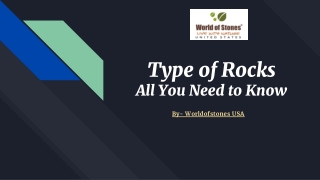 Type of Rocks – All You Need to Know