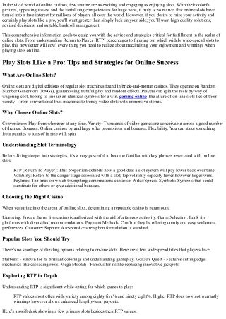 Enjoy Slots Like a  Expert: Tips and  Methods for  Internet  Results