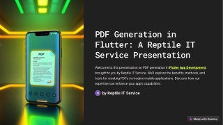 Expert Flutter App Development Services – Reptile IT Service