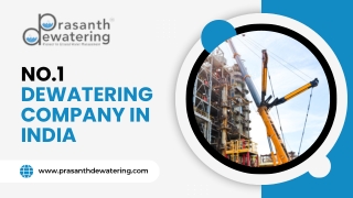 Deep Well Dewatering System Experts  Prasanth Dewatering