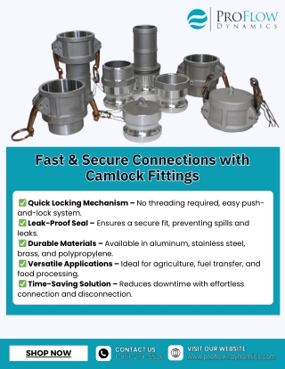 Fast & Secure Connections with Camlock Fittings