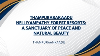 nelliyampathy forest resorts