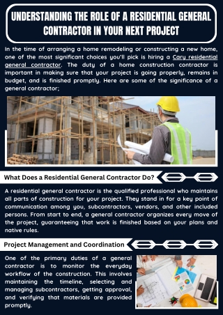 Residential Home Construction General Contractor
