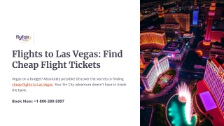 Flights to Las Vegas- Find Cheap Flight Tickets