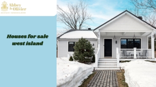 Houses for sale west island