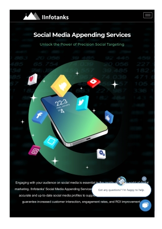 Social Media Profile Appending Services Company