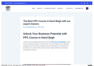 ppc course in karolbagh