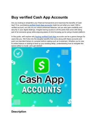 Best 11.5 Site To Buy Verified Cash App Accounts.