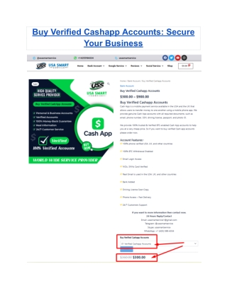 Buy Verified Cashapp Accounts_ Secure Your Business