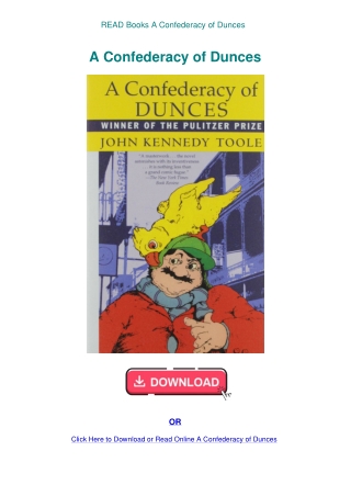 READ Books A Confederacy of Dunces