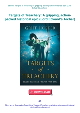 eBooks Targets of Treachery A gripping  action-packed historical epic (Lord Edward's Archer)