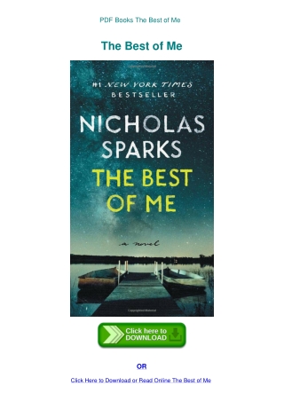 PDF Books The Best of Me