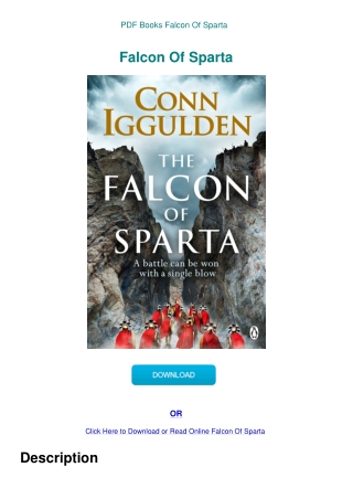 PDF Books Falcon Of Sparta