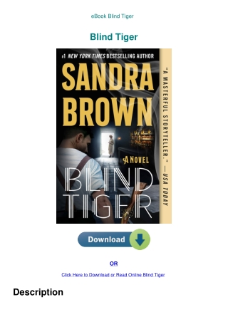 eBook Blind Tiger